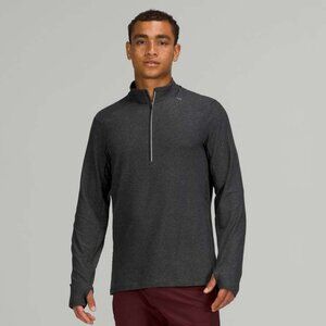 Lululemon Men's Surge Warm Half-Zip - Grey/Black